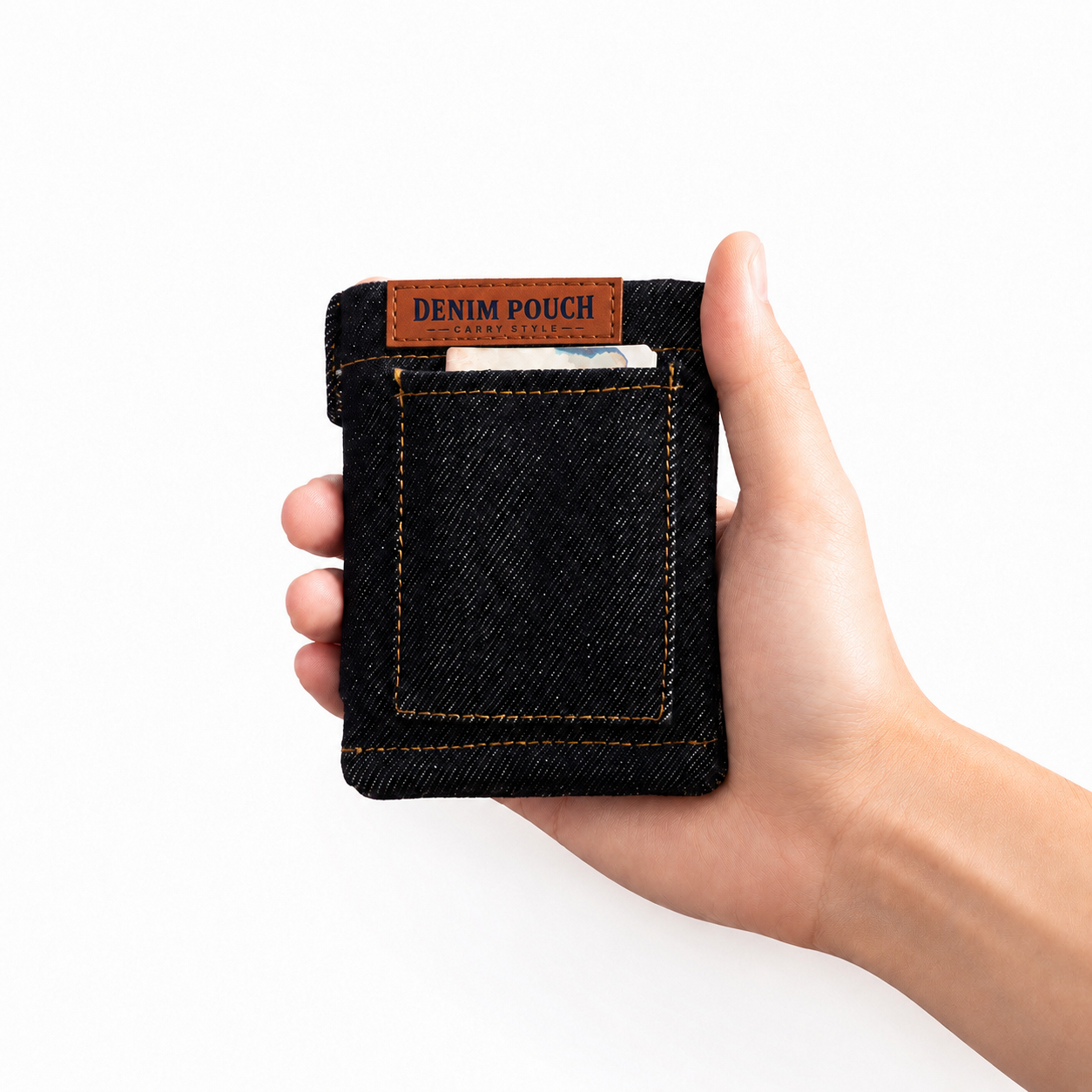 Denim Pouch - Midnight Indigo